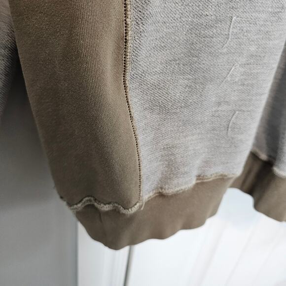 Vintage Reebok Sweatshirt Mens 3X Tan Gray Streetwear 90s Retro Skater Relaxed - Picture 6 of 9
